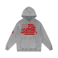 Snow Washed Loose Cotton Hoodie