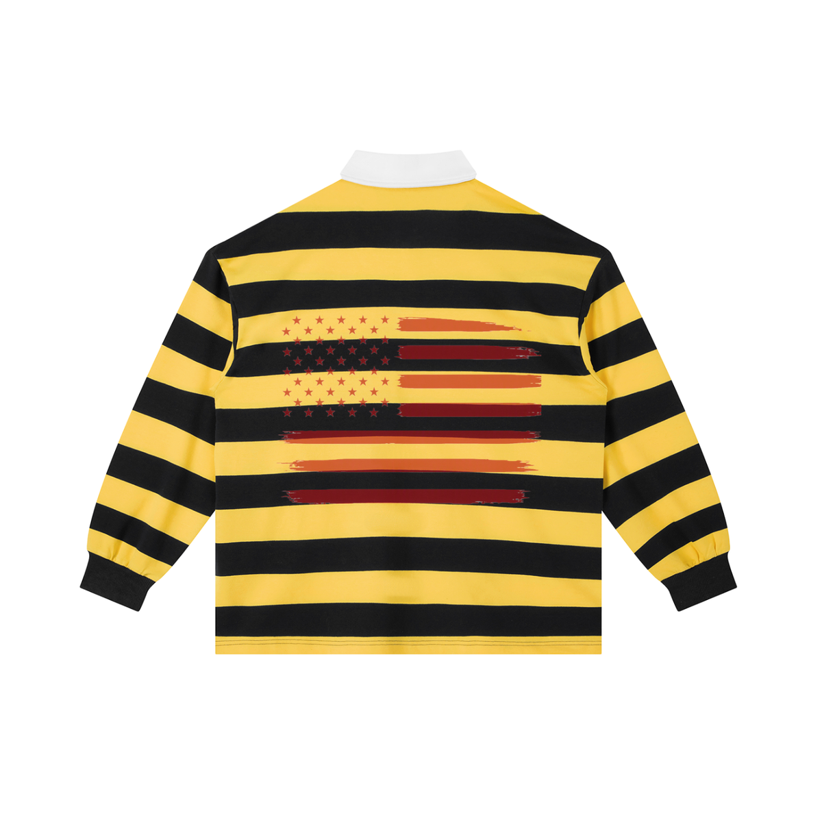 Color Block Stripe Polo Shirt