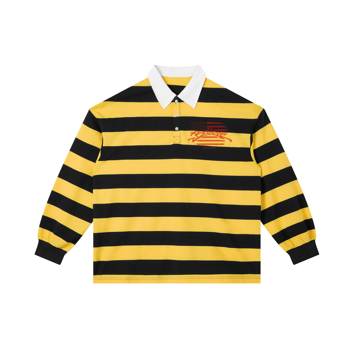 Color Block Stripe Polo Shirt