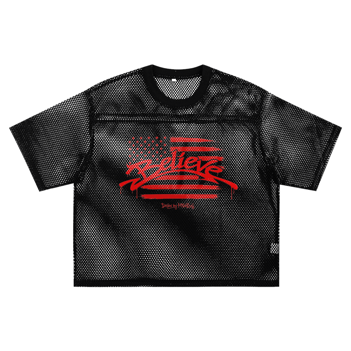 See-through Boxy Net T-Shirt